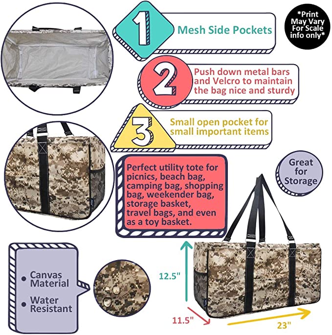 Scrub Life All Purpose Open Top Extra Large Utility Tote