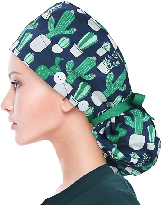Ponytail Style Scrub Cap
