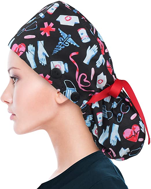 Ponytail Style Scrub Cap